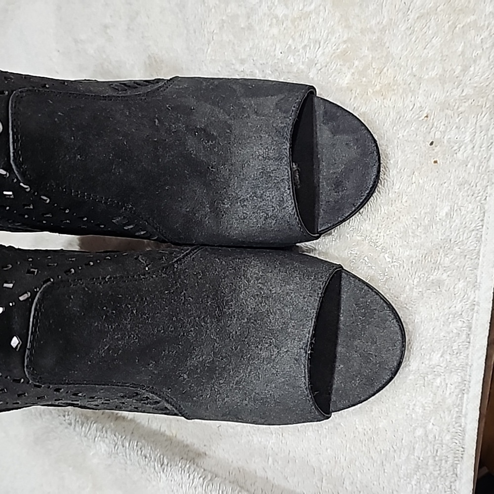 Black Booties Open Toe - image 6